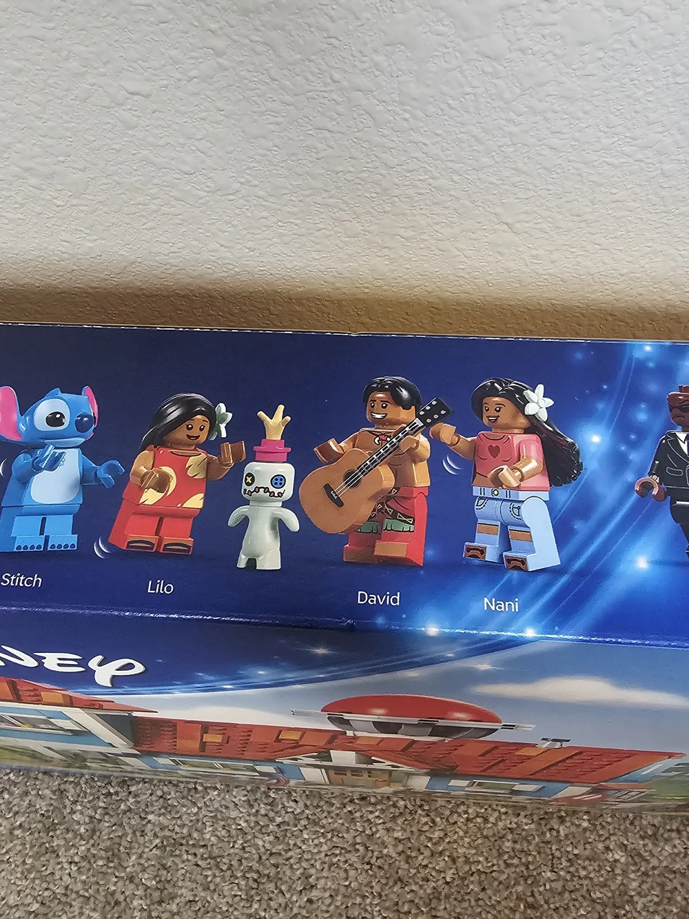 Disney Red and Blue Beach House Building Set with Stitch